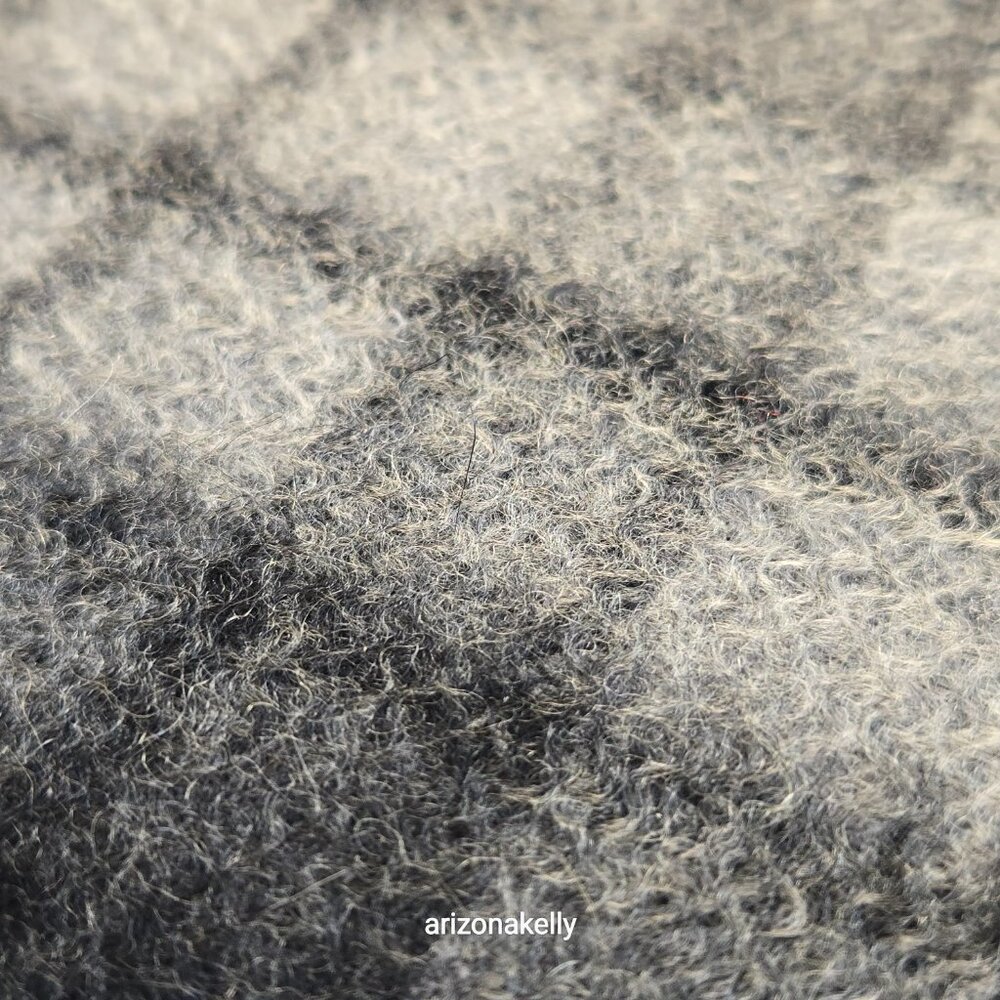 NWT House of Bruar Cashmere Plaid Scarf Grey & Black - Picture 9 of 14